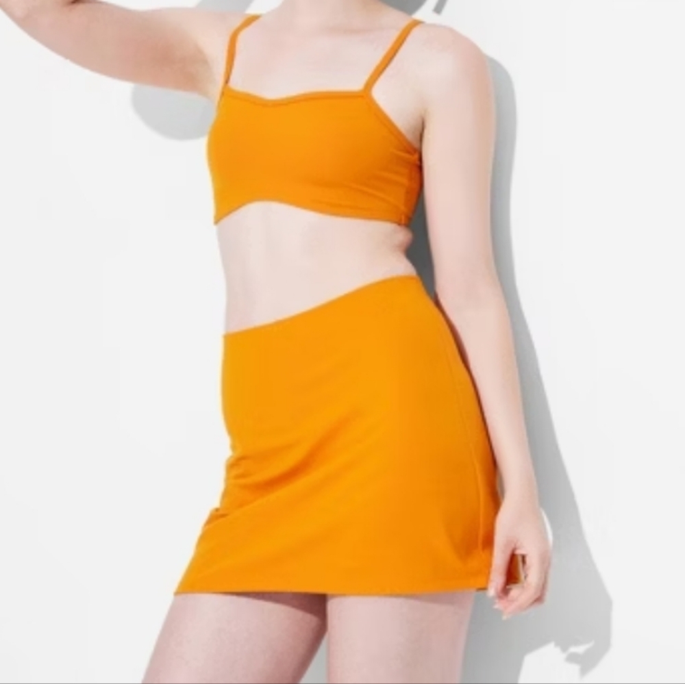 Women's Game Day ButterBliss Mini Skort - Wild Fable Dark Orange Size L